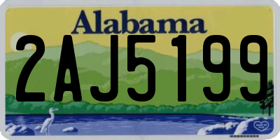 AL license plate 2AJ5199