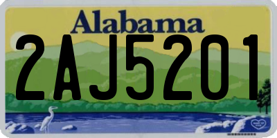 AL license plate 2AJ5201