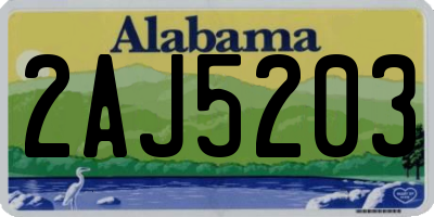AL license plate 2AJ5203