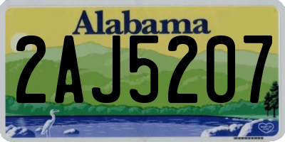 AL license plate 2AJ5207