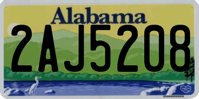 AL license plate 2AJ5208