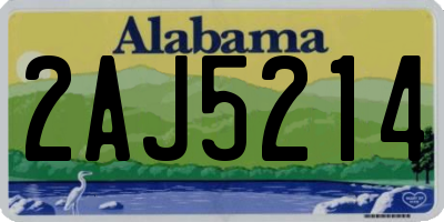 AL license plate 2AJ5214