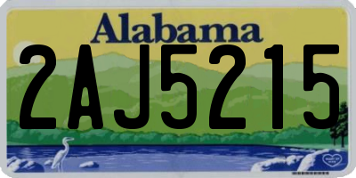 AL license plate 2AJ5215