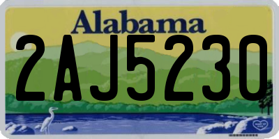 AL license plate 2AJ5230