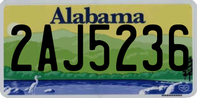 AL license plate 2AJ5236
