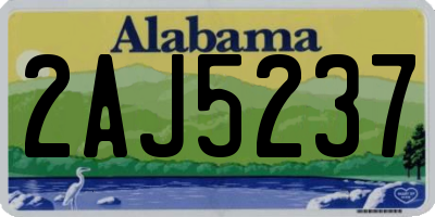 AL license plate 2AJ5237
