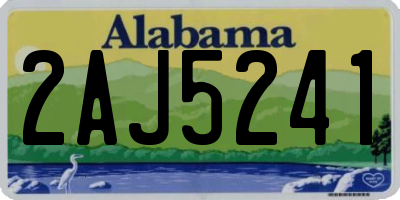 AL license plate 2AJ5241