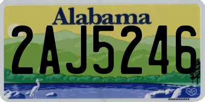 AL license plate 2AJ5246