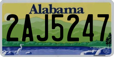 AL license plate 2AJ5247
