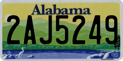 AL license plate 2AJ5249