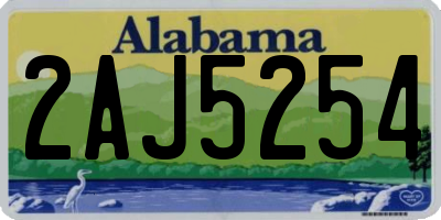 AL license plate 2AJ5254