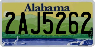 AL license plate 2AJ5262