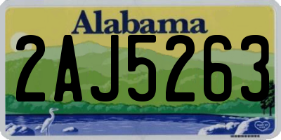 AL license plate 2AJ5263