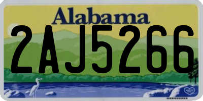 AL license plate 2AJ5266