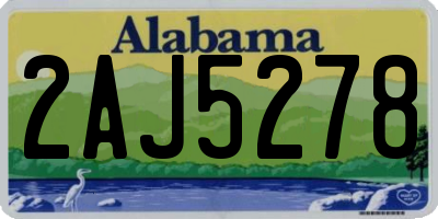 AL license plate 2AJ5278