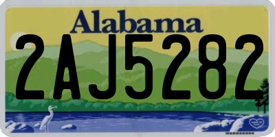AL license plate 2AJ5282