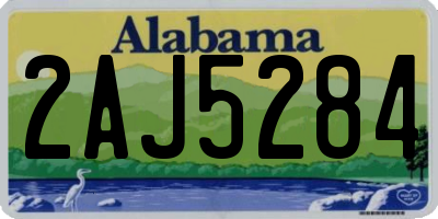 AL license plate 2AJ5284