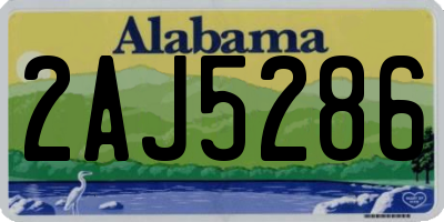 AL license plate 2AJ5286