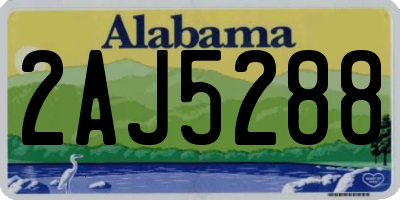 AL license plate 2AJ5288