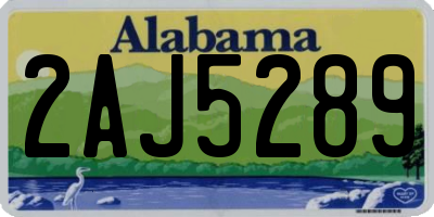 AL license plate 2AJ5289