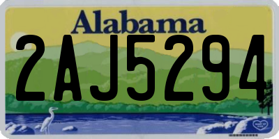 AL license plate 2AJ5294