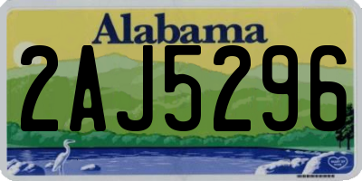 AL license plate 2AJ5296