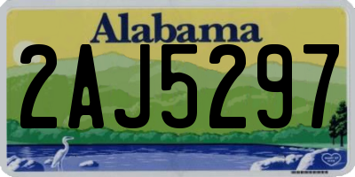 AL license plate 2AJ5297