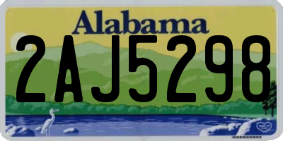 AL license plate 2AJ5298