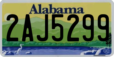 AL license plate 2AJ5299