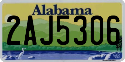 AL license plate 2AJ5306