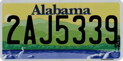 AL license plate 2AJ5339