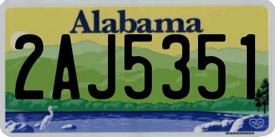 AL license plate 2AJ5351