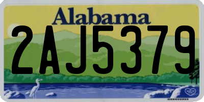 AL license plate 2AJ5379