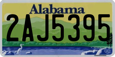 AL license plate 2AJ5395