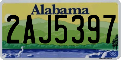 AL license plate 2AJ5397