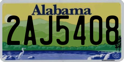 AL license plate 2AJ5408