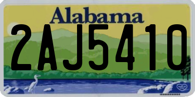 AL license plate 2AJ5410