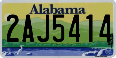 AL license plate 2AJ5414