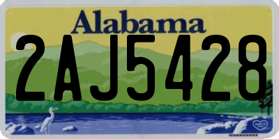 AL license plate 2AJ5428