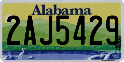 AL license plate 2AJ5429