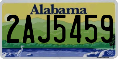 AL license plate 2AJ5459