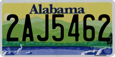 AL license plate 2AJ5462