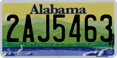 AL license plate 2AJ5463