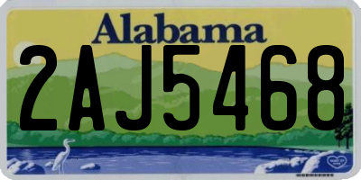 AL license plate 2AJ5468