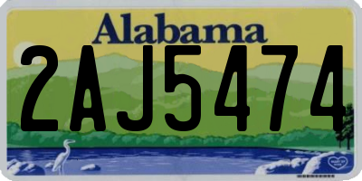 AL license plate 2AJ5474