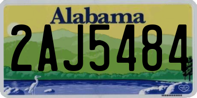 AL license plate 2AJ5484