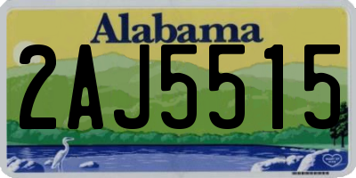 AL license plate 2AJ5515