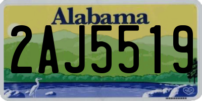 AL license plate 2AJ5519