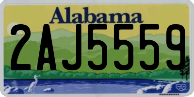 AL license plate 2AJ5559