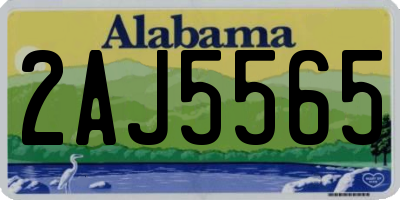 AL license plate 2AJ5565
